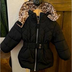 Pink Platinum Puffer Jacket 2T